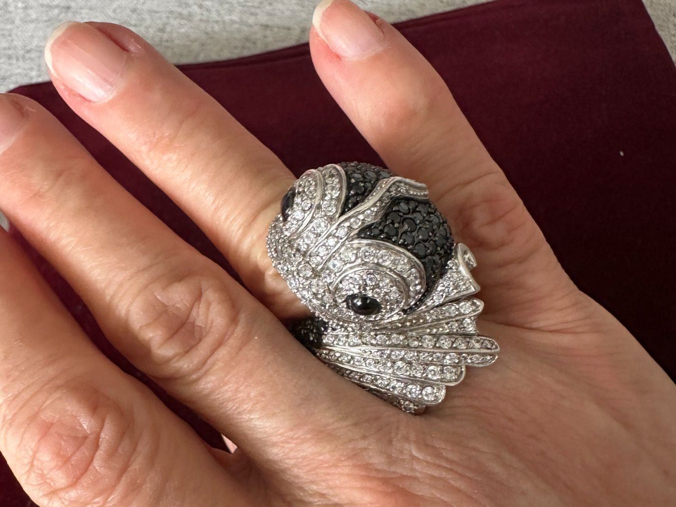 Ringe: Ultima Edizione Wunderschöner, schwerer Ring 925er Silber – Gebraucht aus Genève von Mycollection