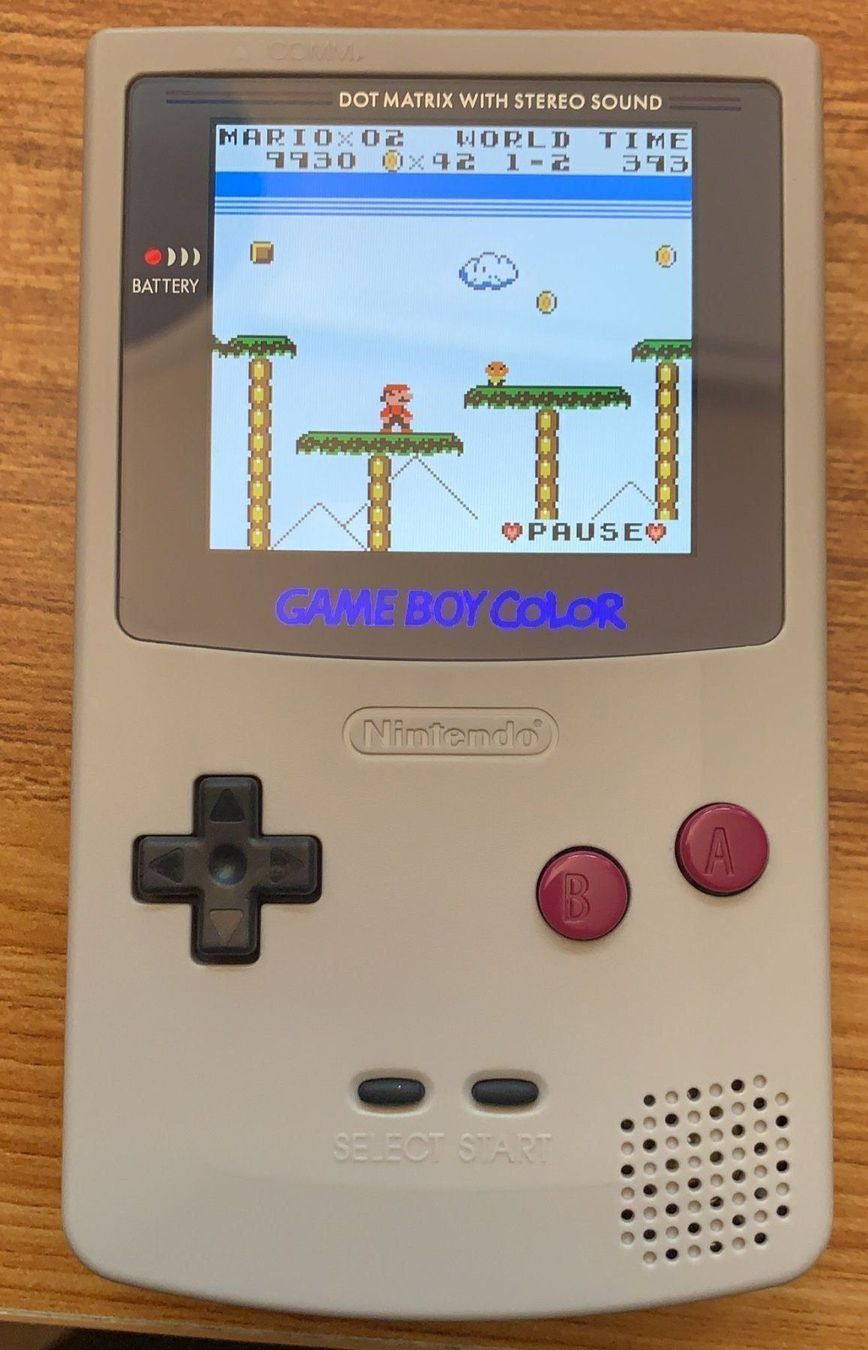 Nintendo Konsolen: GameBoy Color IPS Display Q5 Classic Mod – Gebraucht aus Gebenstorf von  3