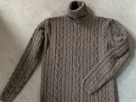 Calvin Klein, Rollkragenpullover grau, Gr. M