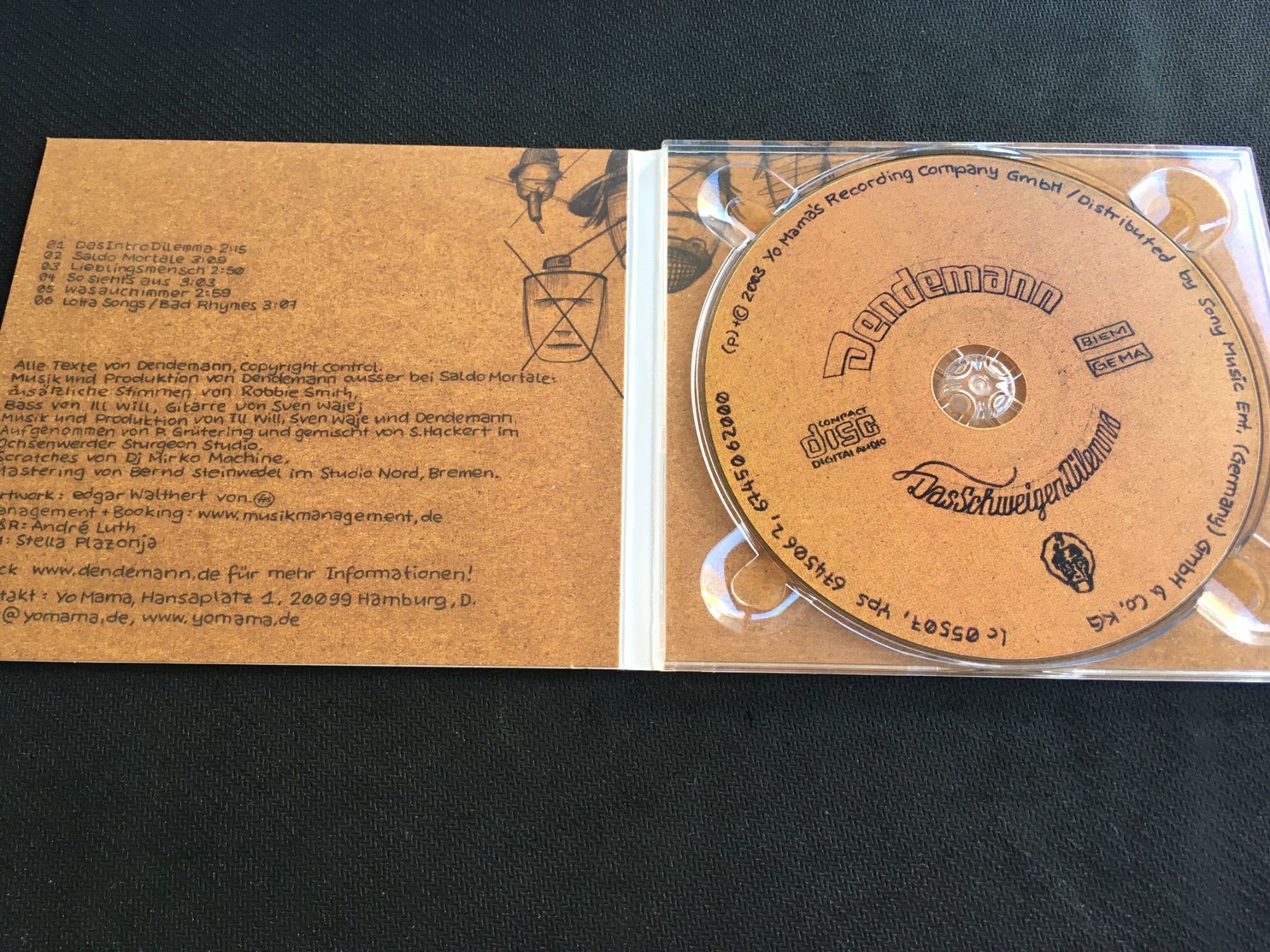 CD: Dendemann - Das Schweigen Dilemma -CD- – Usato da St.Gallen venduto da MedienJoe 1