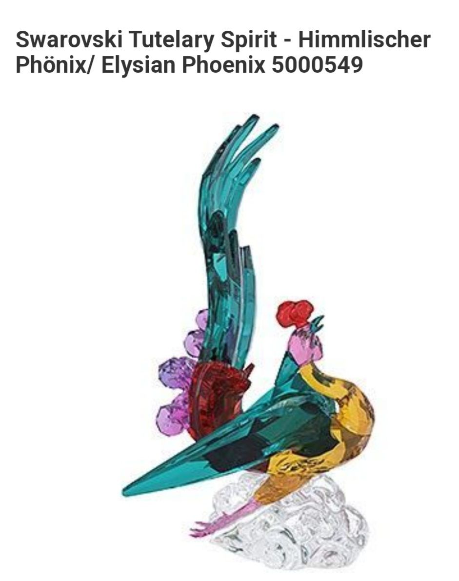 Swarovski Statuette: Original Swarovski Phönix Figur – Usato da Liestal venduto da swary007 1