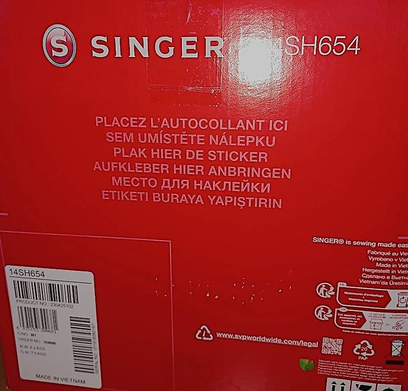 Macchine da cucire: Singer 14 SH 654 Overlock – Nuovo e nell'imballaggio originale da Zollbrück venduto da mam_5725 1