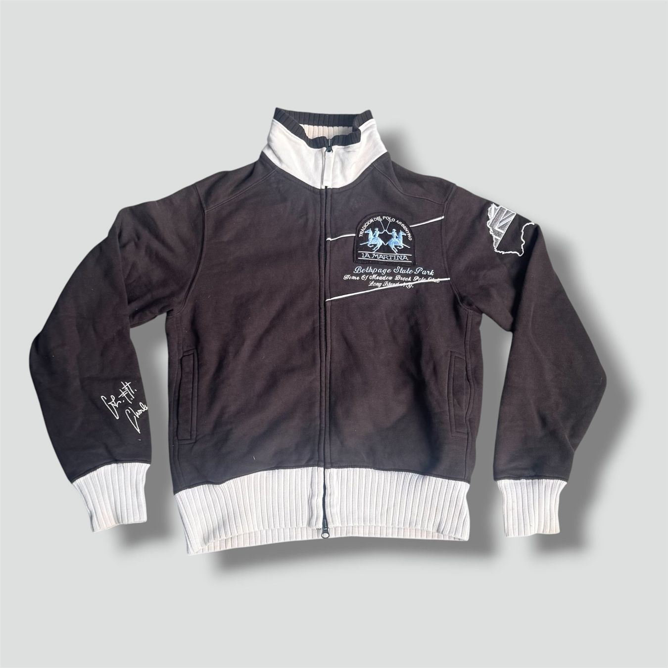 La Martina Jacken: La Martina Bethpage State Pack zip-up vintage polo – Gebraucht aus St. Gallen von sourced_limited