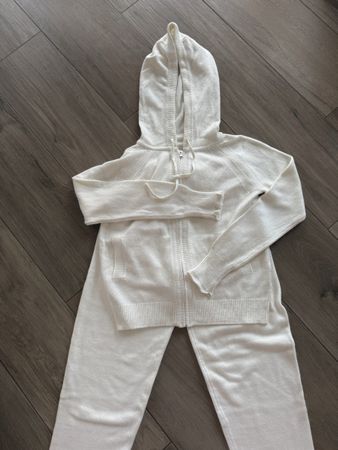 Cashmere Blend Tracksuit - Cosy Loungewear Set, Size 42