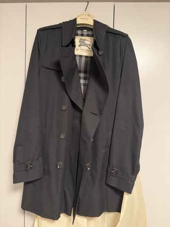 Burberry Trenchcoat Herren Schwarz Grösse M/48 guter Zustand