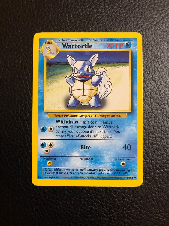 Base Set Wartortle 42/102 Ab 1 | Kaufen auf Ricardo