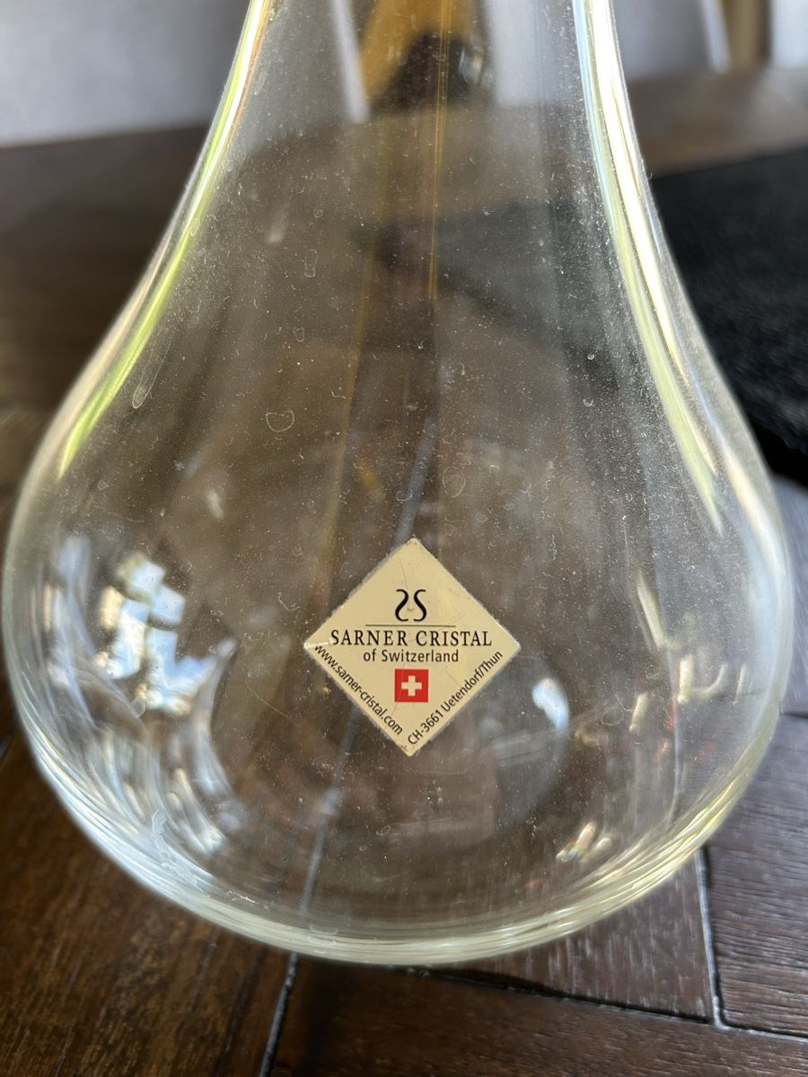 Caraffe: Sarner Kristall Karaffe, Weinkaraffe, Dekanter – Nuovo (secondo la descrizione) da Urtenen-Schönbühl venduto da daremare 2