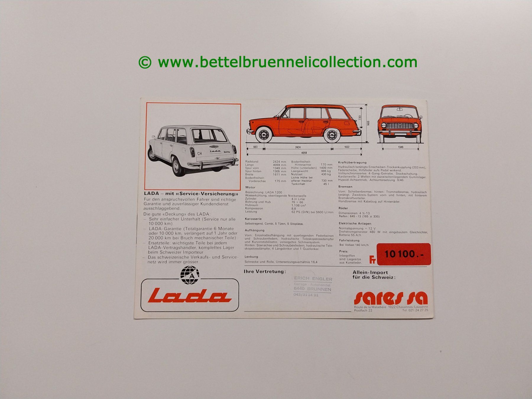 Lada Documenti: Lada/VAZ 1200 Combi Prospekt deutsch – Usato da Weingarten-Kalth venduto da Bettelbruenneli 2