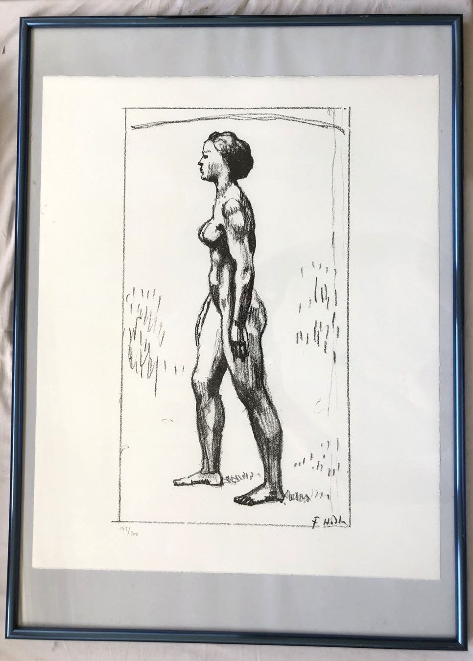 Grafica & Litografie: Ferdinand Hodler - Lithographie - "Frauenakt" – Usato da Schaffhausen venduto da durruti