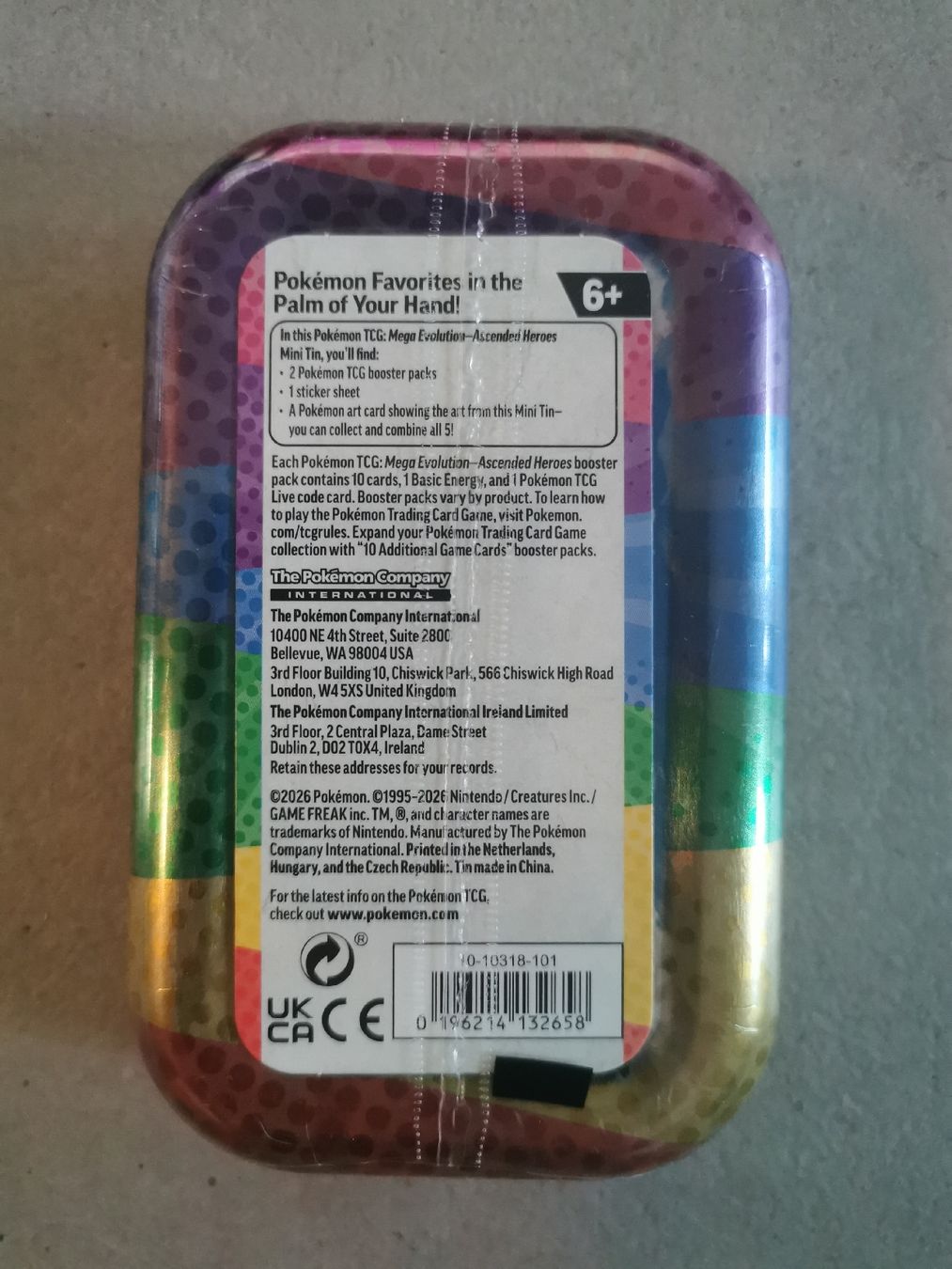 Pokémon Sammelbilder & Trading cards: Pokémon Ascended Heroes Mini Tin EN – Neu und originalverpackt aus Liestal von fisherman44 1