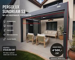 PERGOLUX SUNDREAMER - 3m x 4m