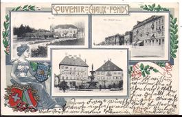 LA CHAUX - de - FONDS, souvenir de en 3 vues