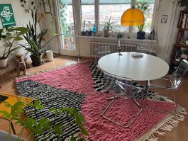 Neuer handgewobener marokkanischer Wollteppich
