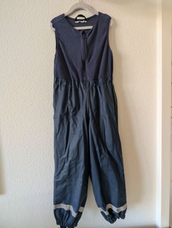 Kinder Reima Matschhose Regenhose Fleece Gr. 110 Dunkelblau
