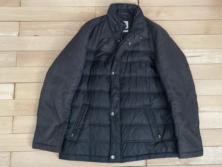 Bugatti Herren Winterjacke Gr. 54 schwarz/grau top Zustand