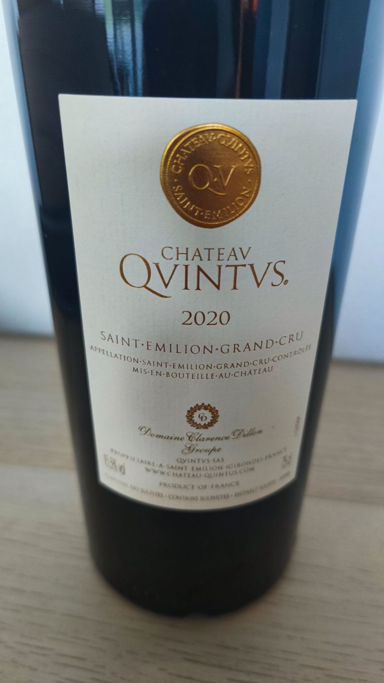 Vino: Quintus 2020 St-Emilion Grand Cru – Nuovo e nell'imballaggio originale da Kerns venduto da cat_6bnd 1