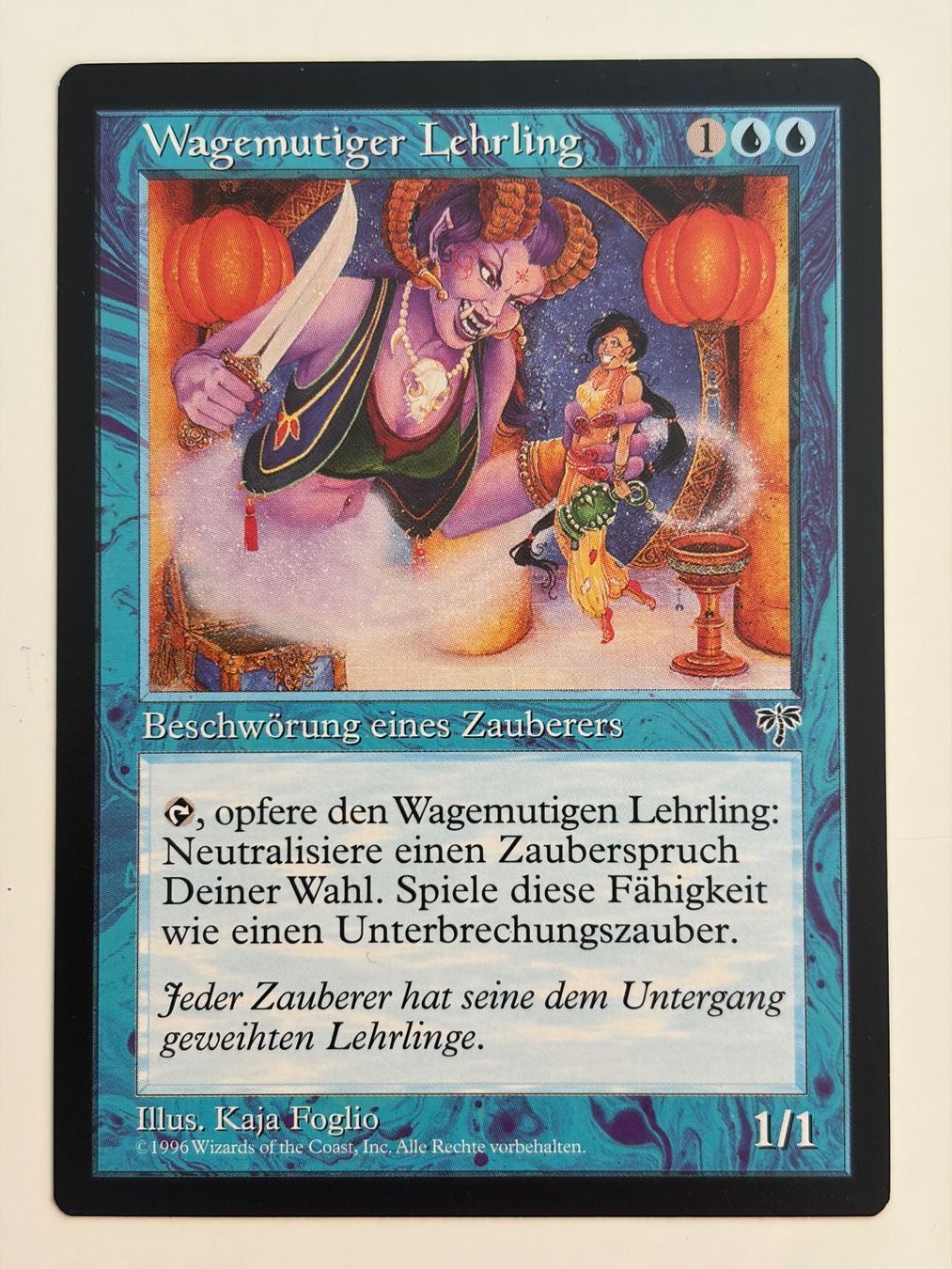 Magic The Gathering Sammelbilder & Trading cards: Wagemutiger Lehrling - Mirage – Gebraucht aus Bonstetten von ddiederichs