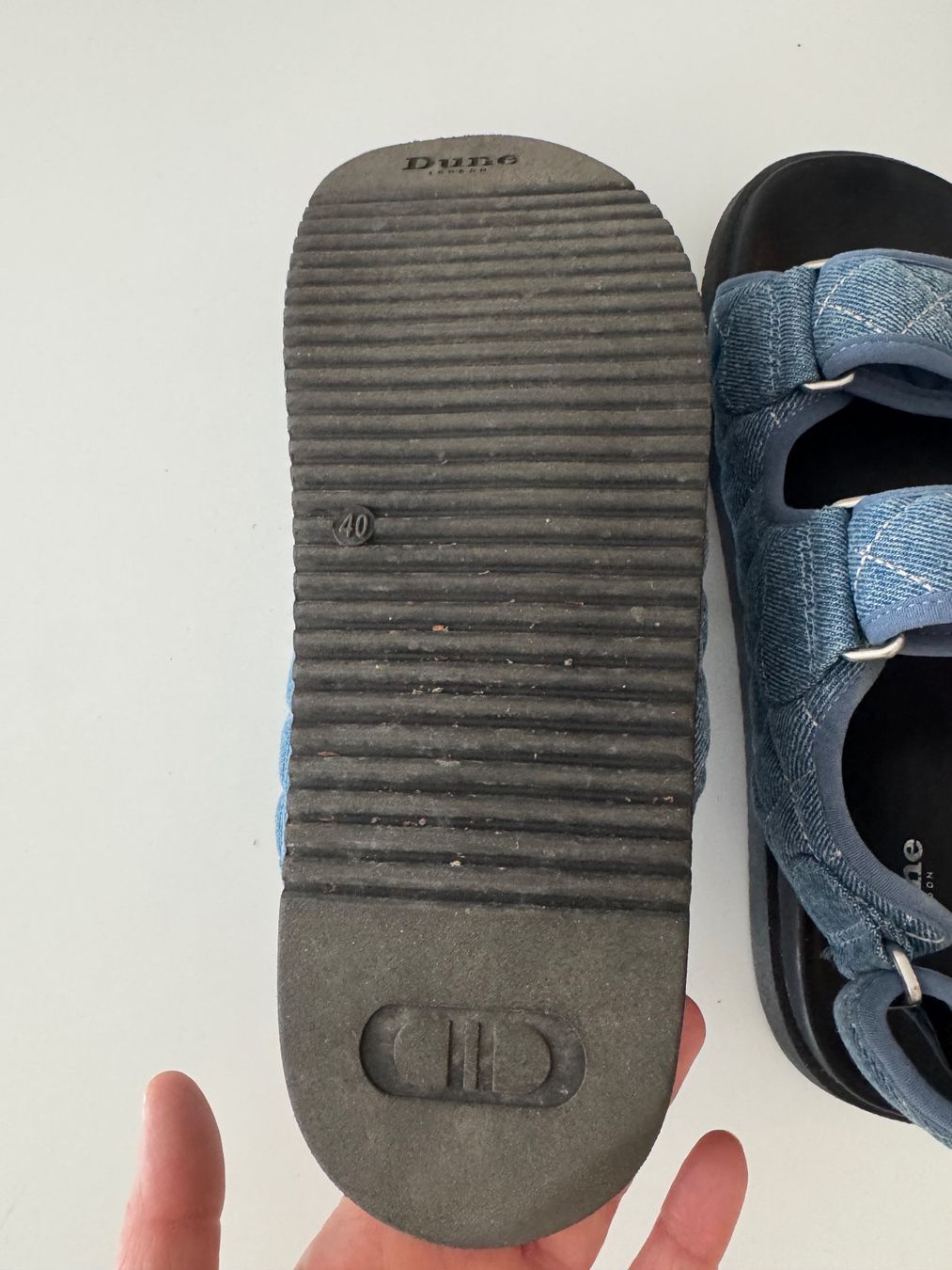 Dune London Scarpe da donna: Dune, Sandalen, Gr. 40, Jeansstoff – Usato da Zürich venduto da SandrinePB 3