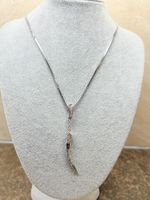 💎 Silberkette 925 mit Anhänger Horn, neuwertig! 💎