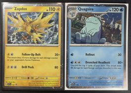 Pokémon Promo Lot – Zapdos SVP157 & Quagsire SVP156