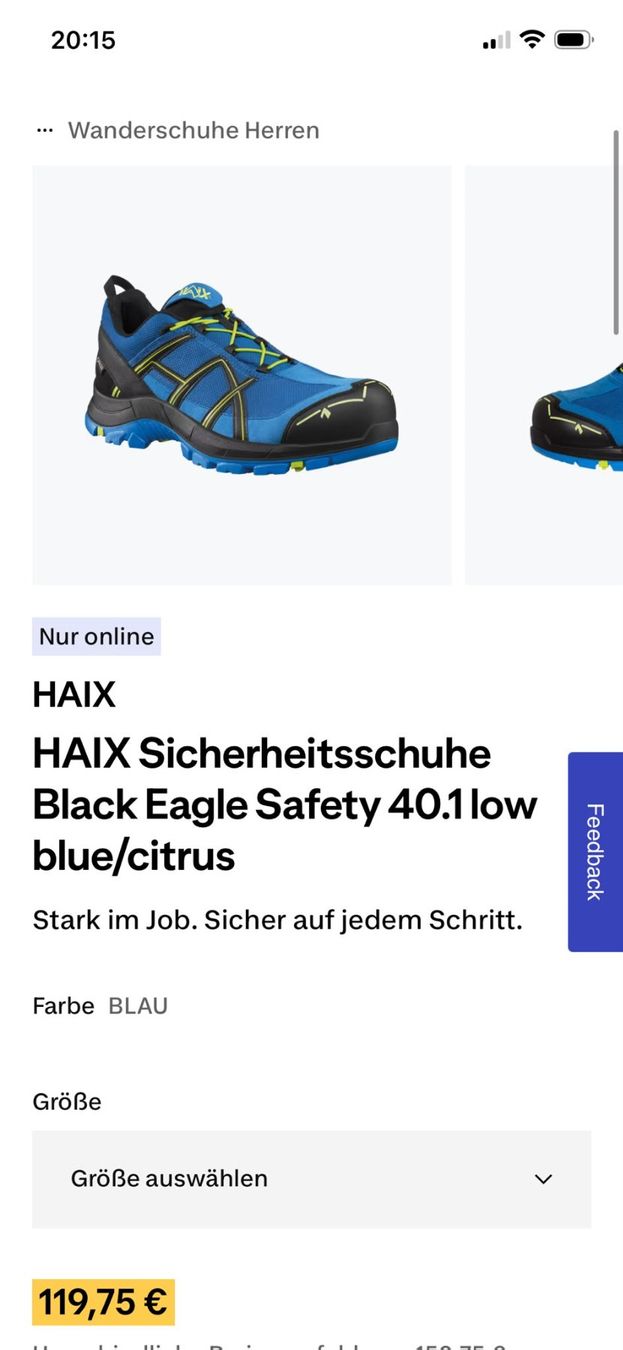 Haix Scarpe da uomo: Haix Sicherheitsschuhe – Nuovo (secondo la descrizione) da Mülligen venduto da mic_jdz7 6