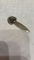Antiker Buchzeichen Silber mit Rosenmuster - Einzigartig!