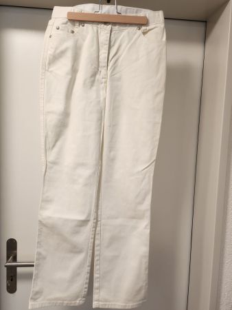 Damen Jeans Gr. 18/36 creme-weiss, v. Fair Lady
