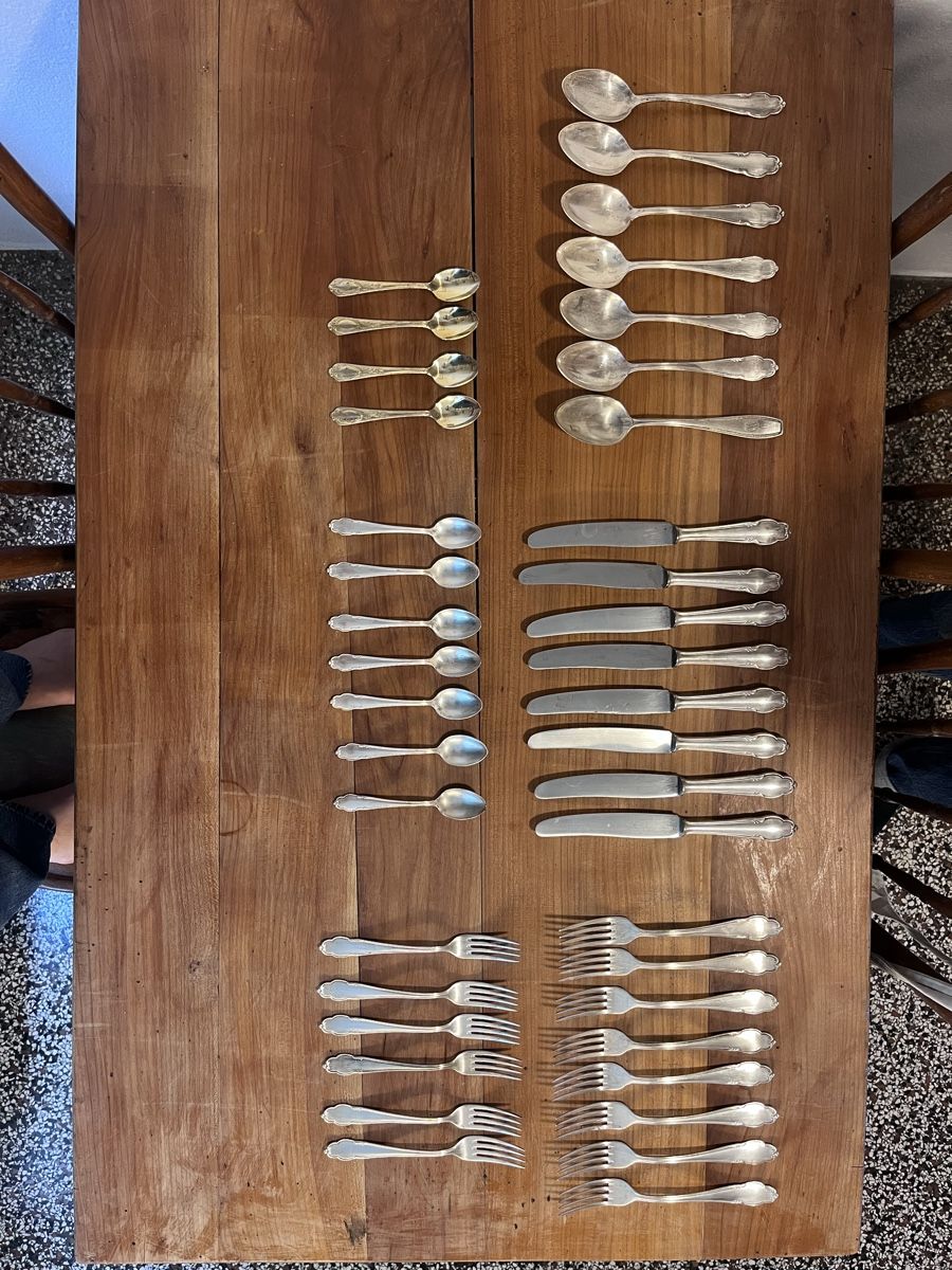 Bestecksets: Besteck Set 40-teilig versilbert  – Gebraucht aus St. Gallen von shonater