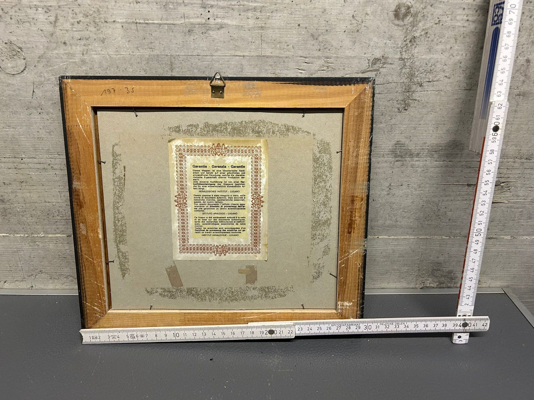 Dipinti: Quadro stemmi Canonica-Angst – Usato da Melano venduto da H-Sara 1