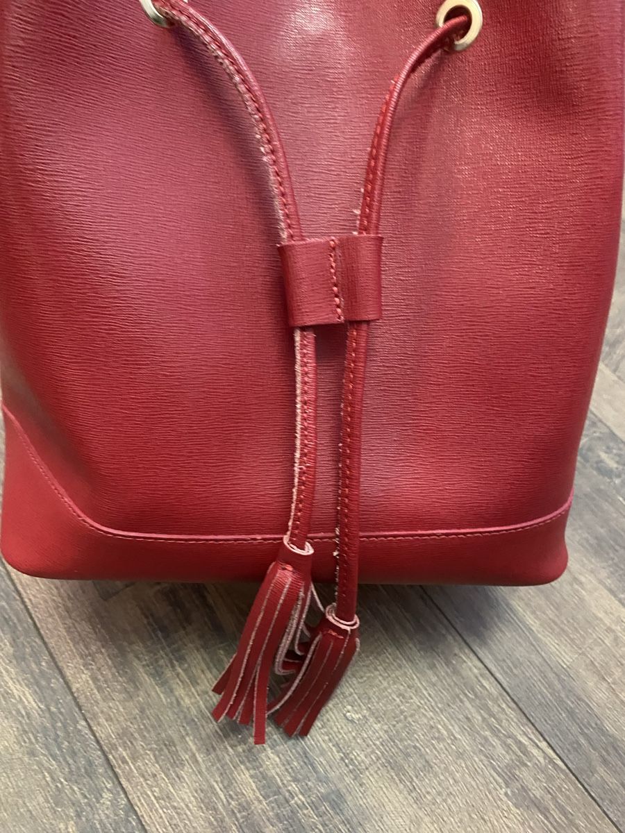 Borse da donna: Ledertasche Beutel dunkelrot neuw.  – Nuovo (secondo la descrizione) da Büron venduto da Coerner 6