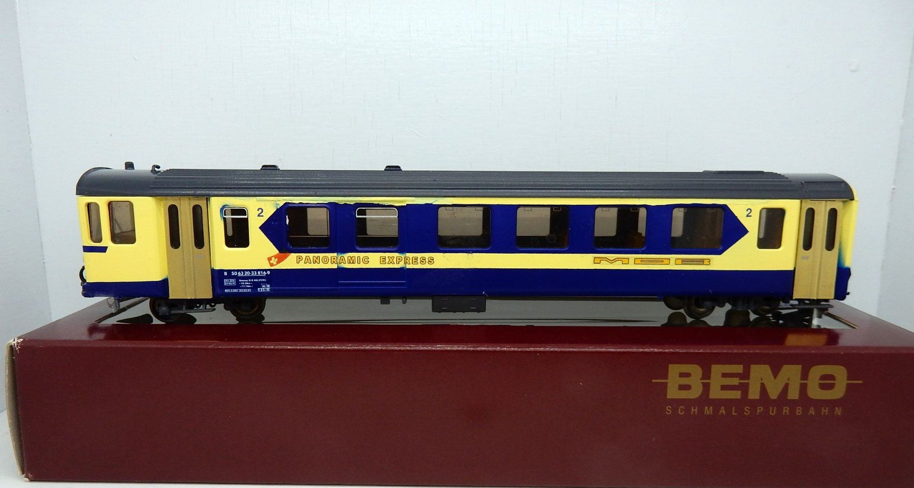 Bemo Modellini di ferrovie: Hom - MOB "Panoramic Express" - Voiture Pilote – Usato da Locarno venduto da Gudrun2 1