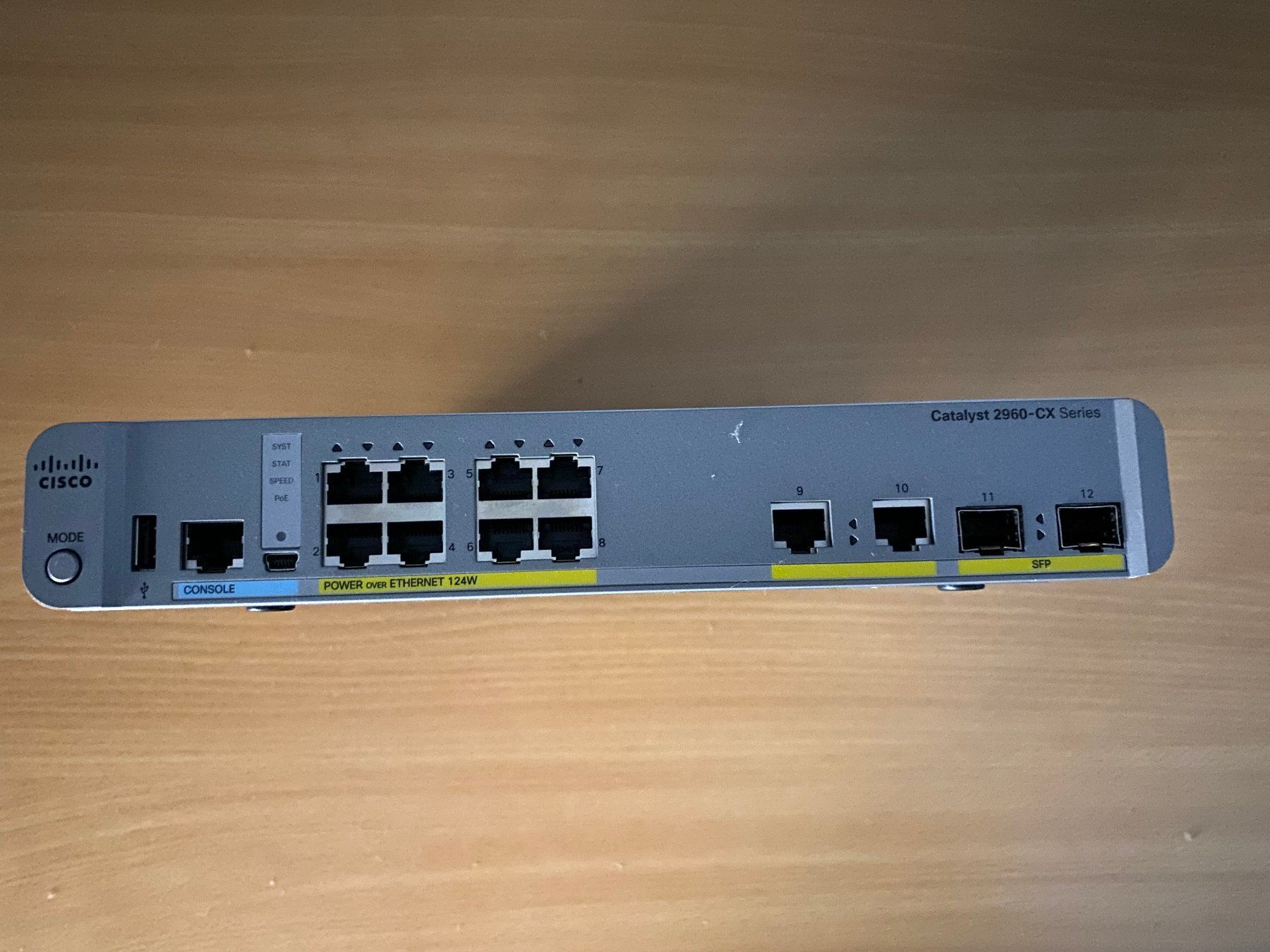 Cisco Laufwerke & Adapter: Cisco PoE+ Switch WS-C2960CX-8PC-L V03 – Gebraucht aus Langwiesen von Restposten-24 2