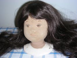 Sasha-Morgenthaler Kurspuppen-Gipskopf/Stoff Versand möglich