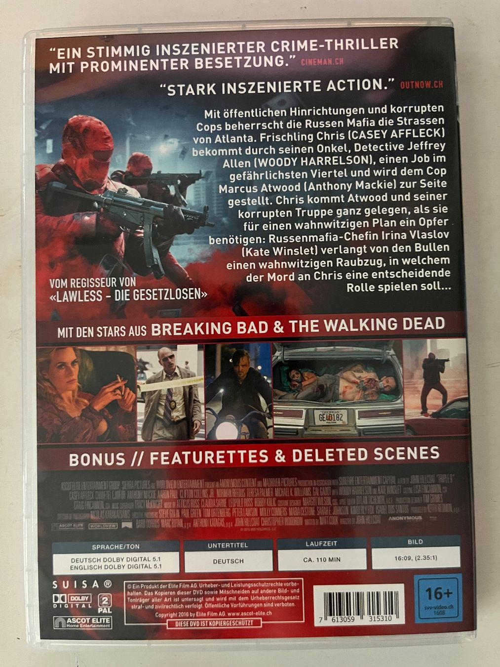 Alle DVDs: Triple 9 (2016) DVD 📀 – Neu (gemäss Beschreibung) aus Sierre von black.box 1