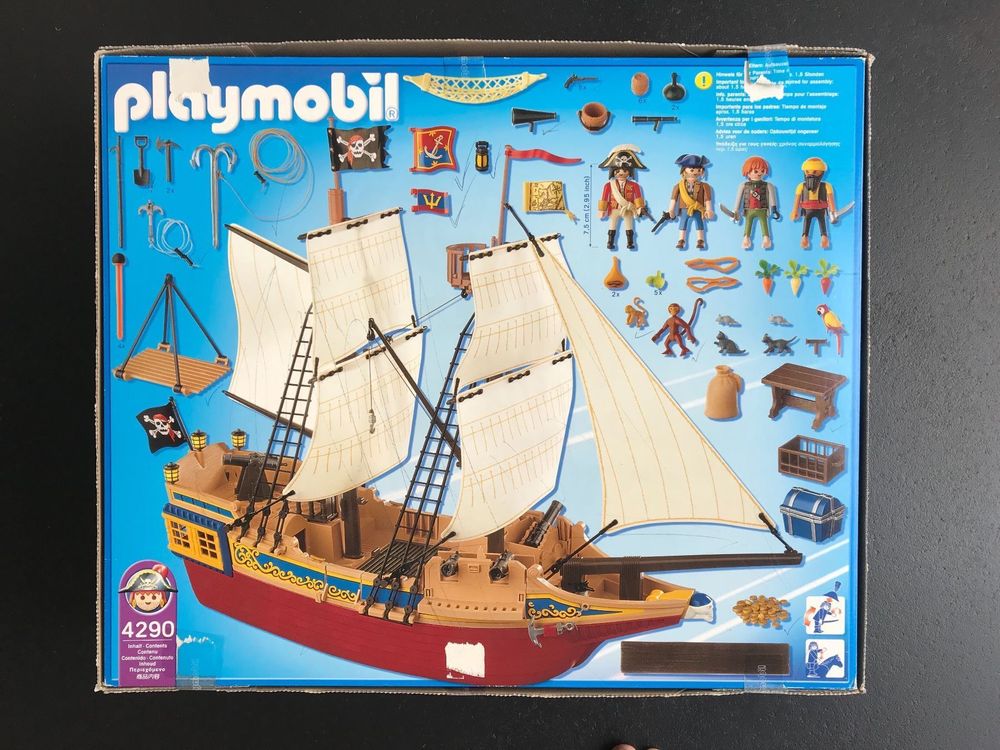 Kommunikationsnetværk Hold sammen med frill Playmobil Piratenschiff Tarnschiff 4290 | Kaufen auf Ricardo