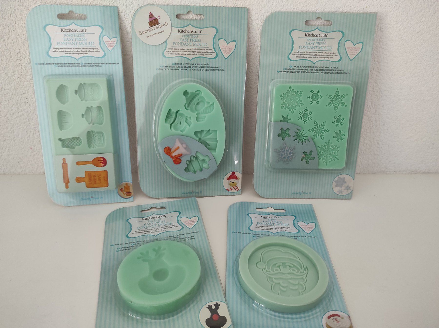 Backformen: Silikonform/ Fondant/ Backen Set Nr.32 – Neu und originalverpackt aus Triesen von XSally