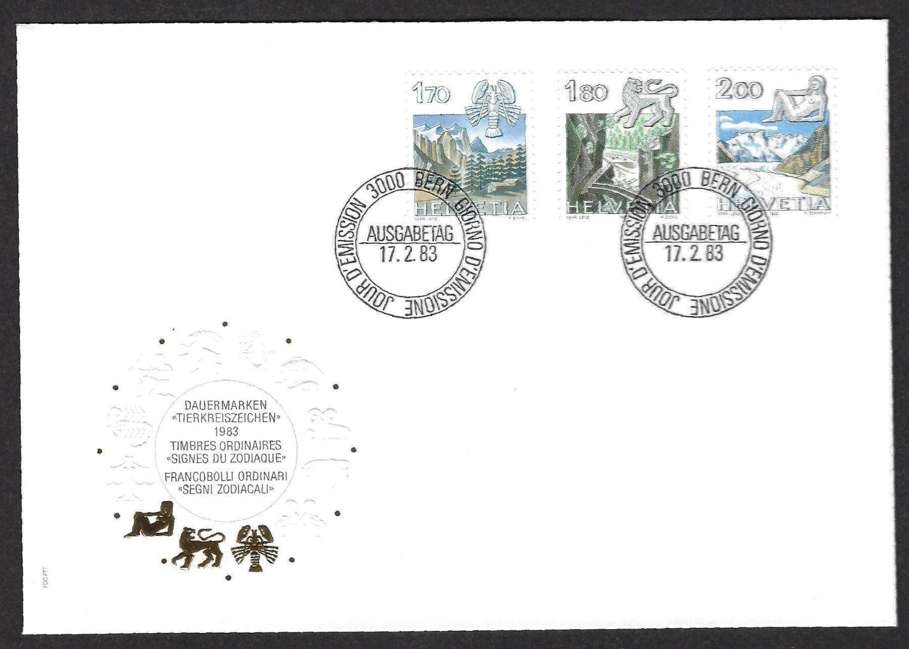 Tutti i francobolli: Dauermarken 17.2.1983, Ersttagsbrief – Usato da Luzern venduto da Einh0rn