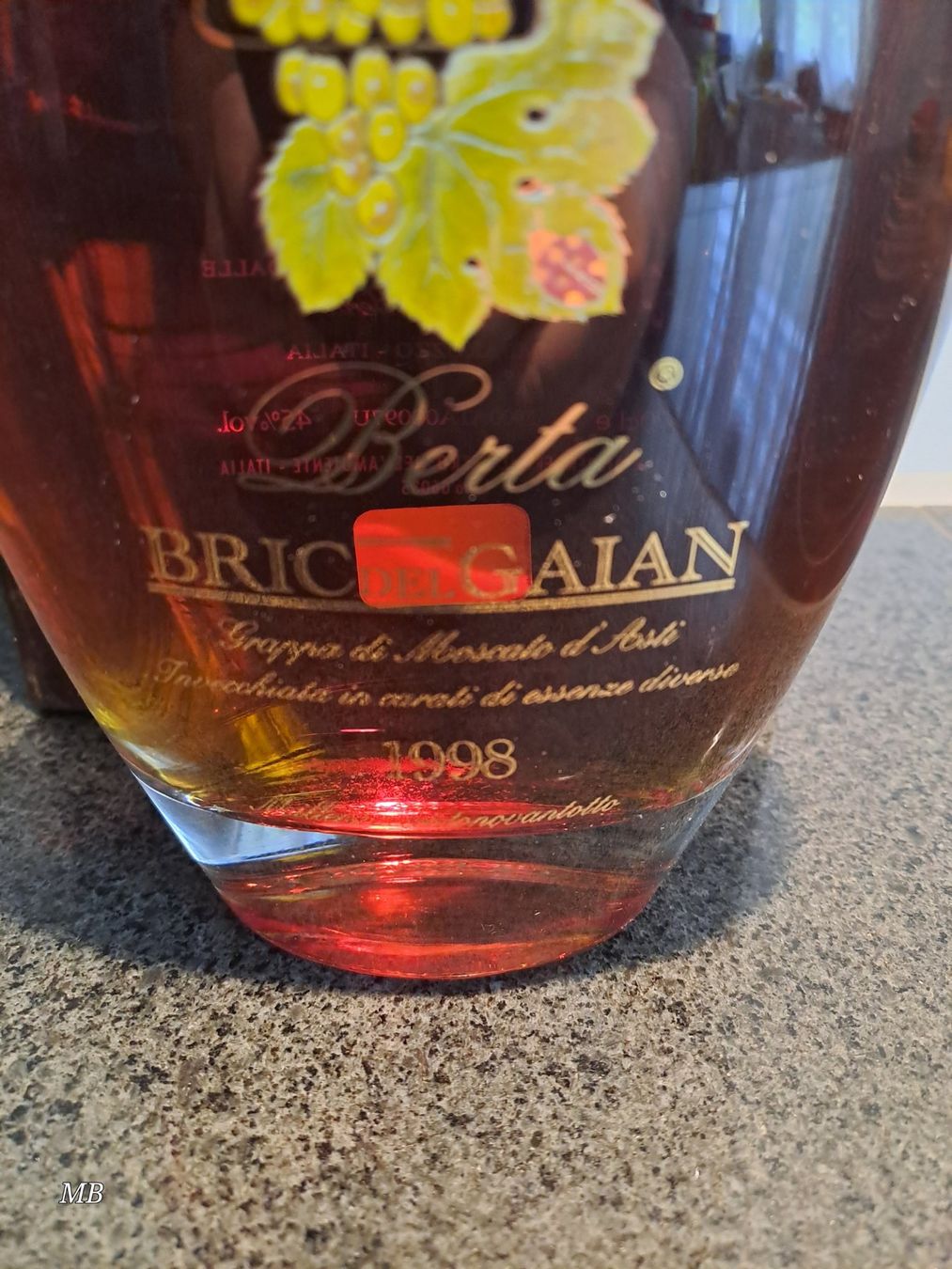 Berta Bevande alcoliche: Berta Grappa BRICDELGAIAN 1998 mit OHK – Nuovo e nell'imballaggio originale da Elsau venduto da Kellerraeumung 3