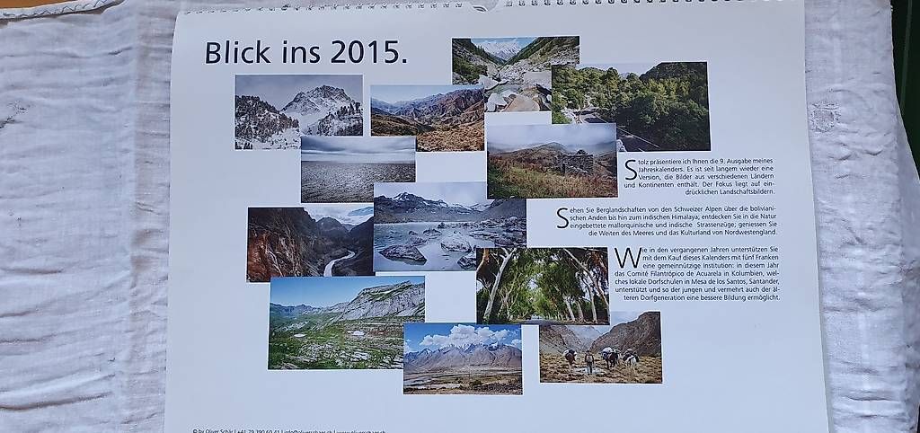 Calendari: Jahreskalender Blick ins 2015 von Oliver Schär – Usato da Basel venduto da storchenricardo 2