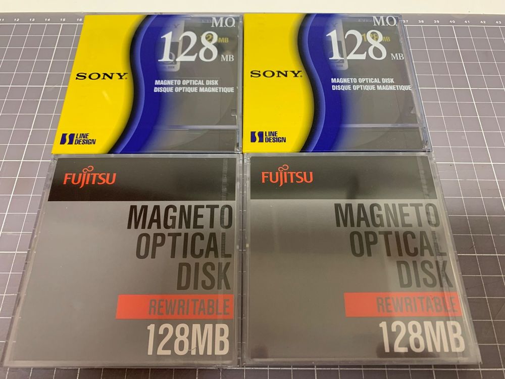 Lot De 10 Disques Magnéto-optiques SONY MO 230MB – Neufs, Stock Ancien