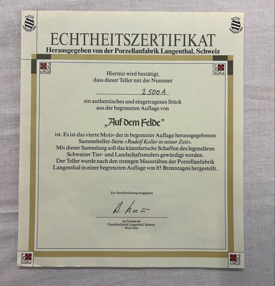 Teller: Sammlerteller Rudolf Koller Serie, 3 Teller, guter Zustand – Neu (gemäss Beschreibung) aus Köniz von mimi612 2