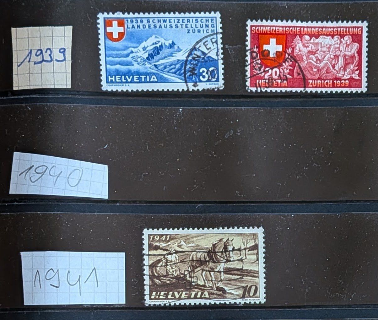 Tutti i francobolli: Briefmarken Schweiz 1939 - 1991 – Usato da Dicken venduto da patorichia 1