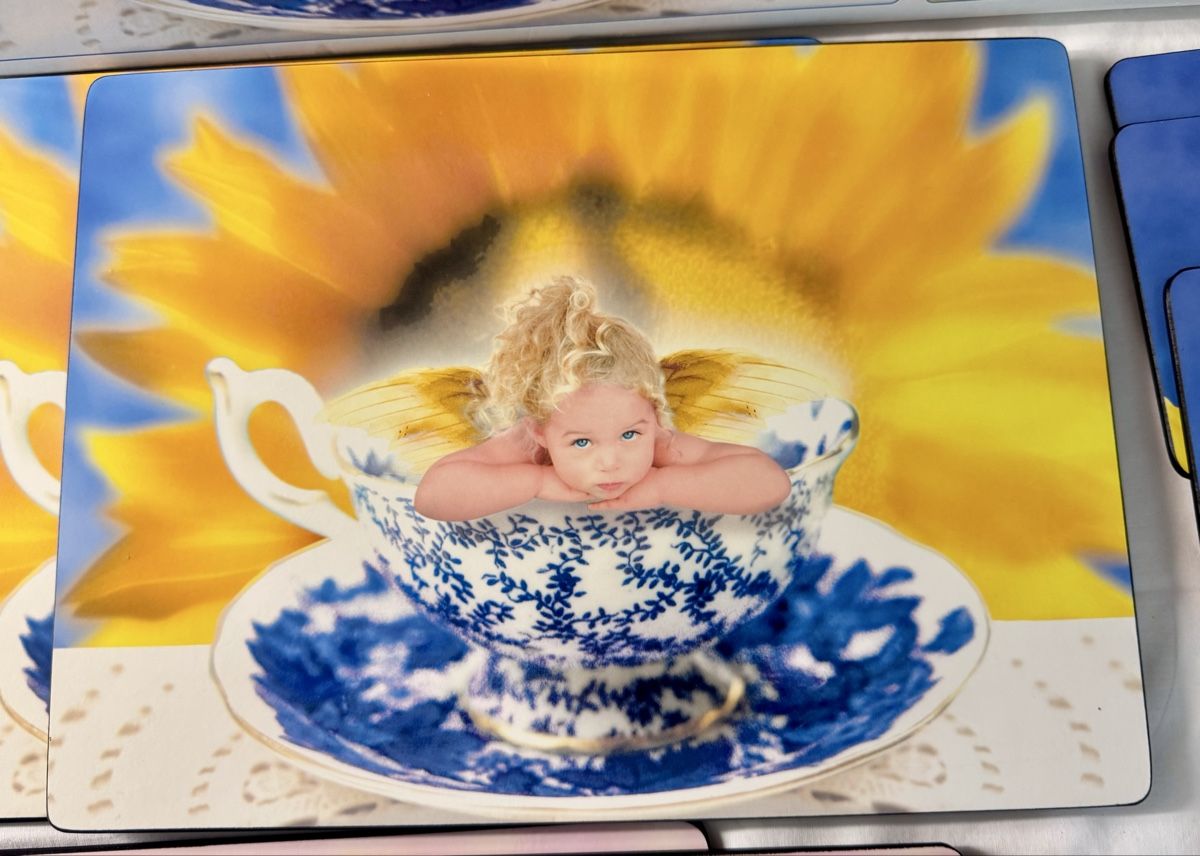 Sottobicchieri: Tisch Untersetzer Set mit Feen/Engelmotiven – Nuovo e nell'imballaggio originale da Schwerzenbach venduto da schwerzi70 1