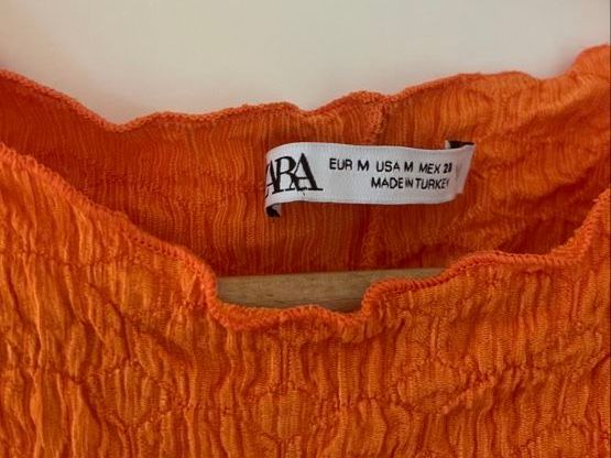 Zara Vestiti: Robe longue Zara orange – Usato da Gampelen venduto da Pileah 1