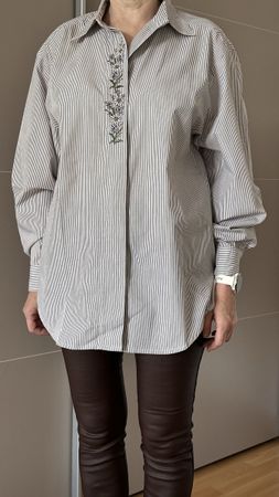 Chemise rayée Biaggini Roma, taille 40 - Style unique!