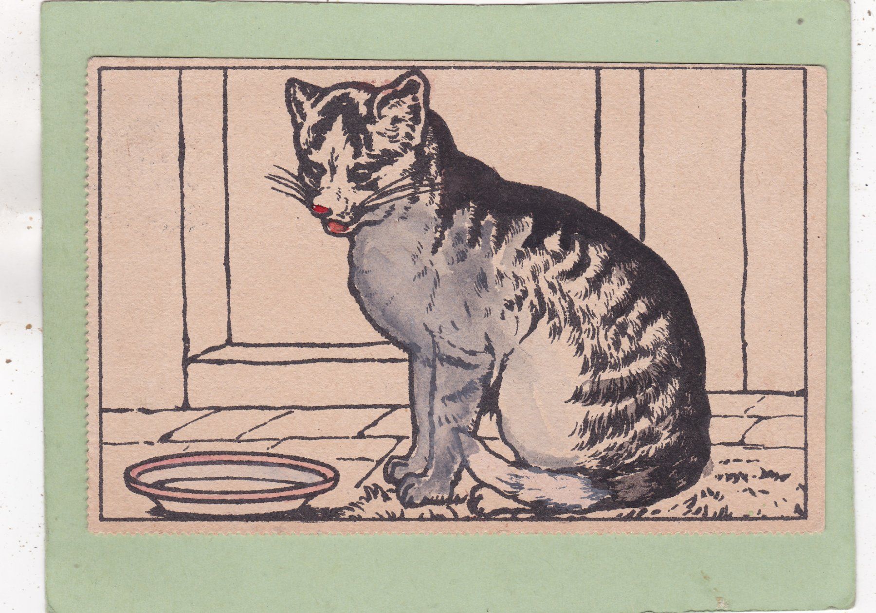 Cartoline postali: Kitsch Kunst Katze 1916 – Usato da Herisau venduto da Lisegrat2008