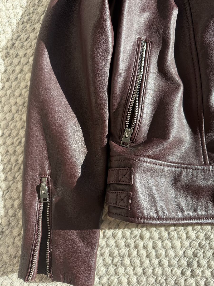 Mango Giacche: Mango Leather Biker Jacket - Size M – Nuovo (secondo la descrizione) da Hergiswil NW venduto da jaybee27 1
