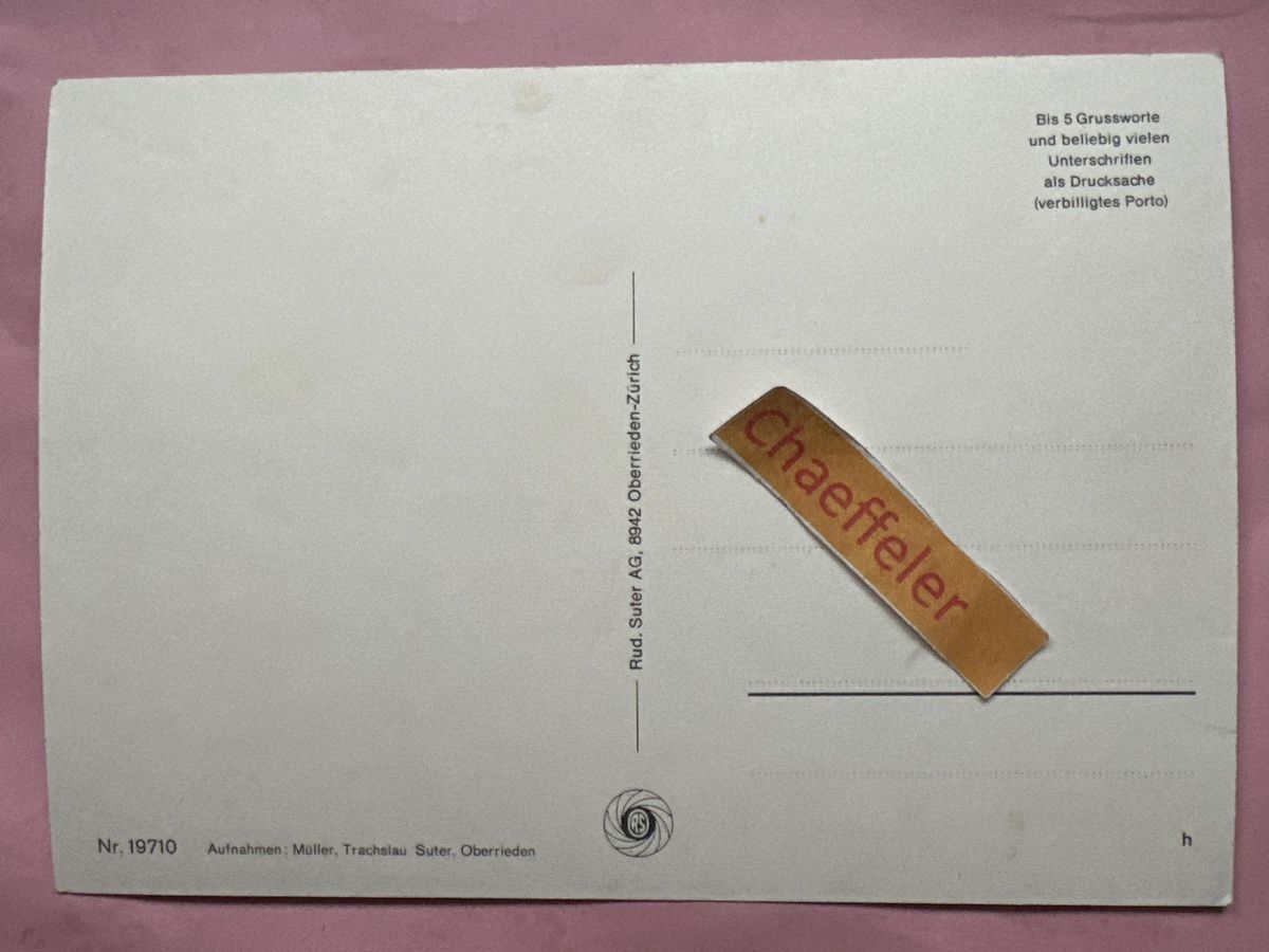 Cartoline postali: Bruni - Haggenegg - Holzegg – Usato da Zürich venduto da Chaeffeler 1