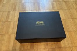 Ronnefeldt Teebox leer schwarz mit Deckel guter Zustand 40