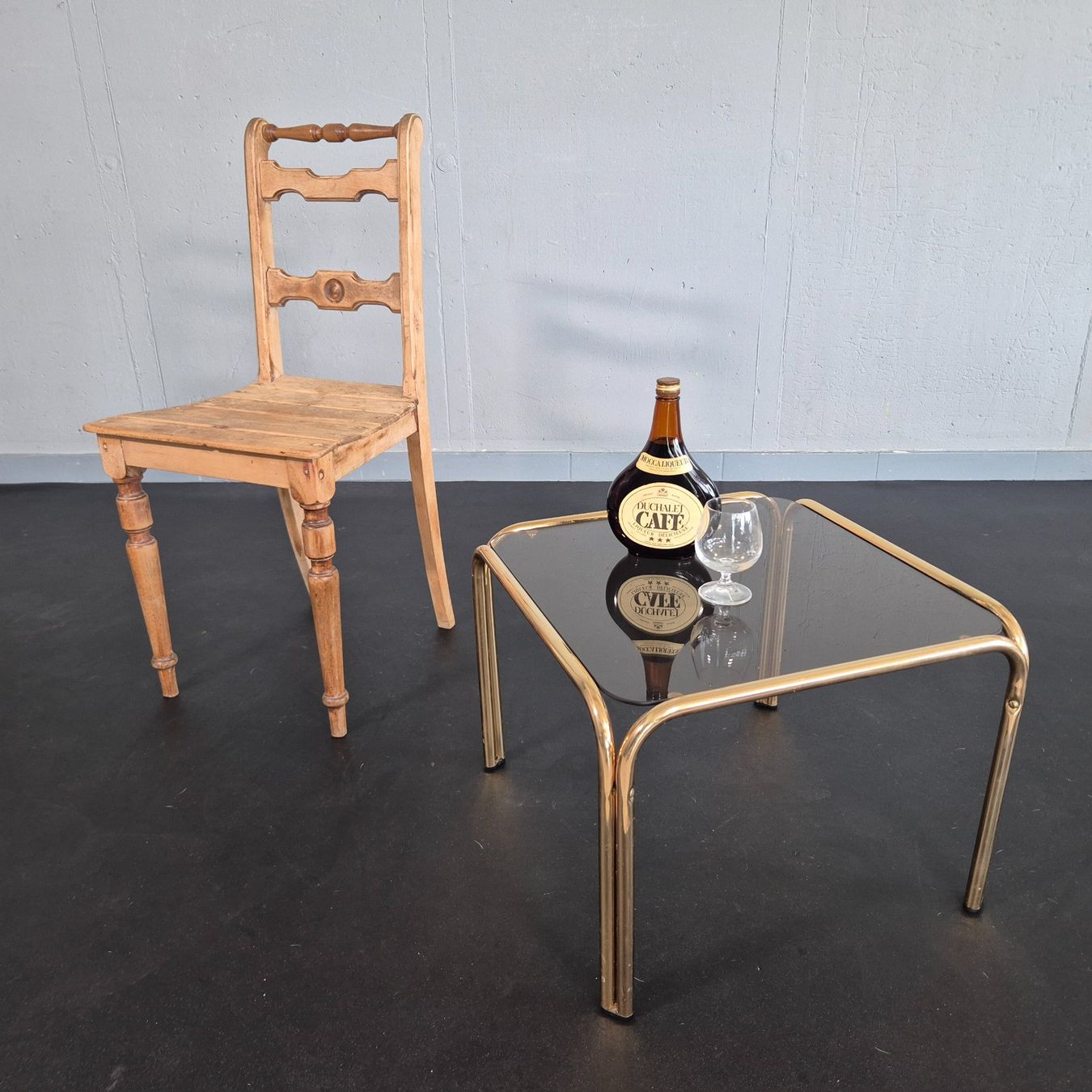 Tavoli: Vintage Glas Metall Side Table Beistelltisch Coffee-Table – Usato da Nottwil venduto da Wondewa-Shop 1